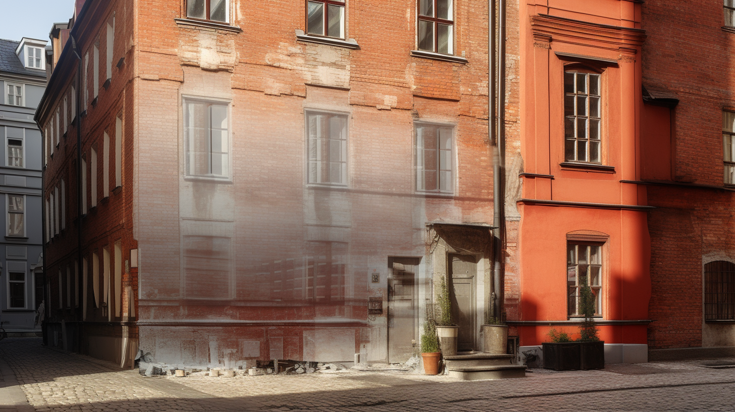 Laserowe czyszczenie elewacji cegieł fasady Warszawa