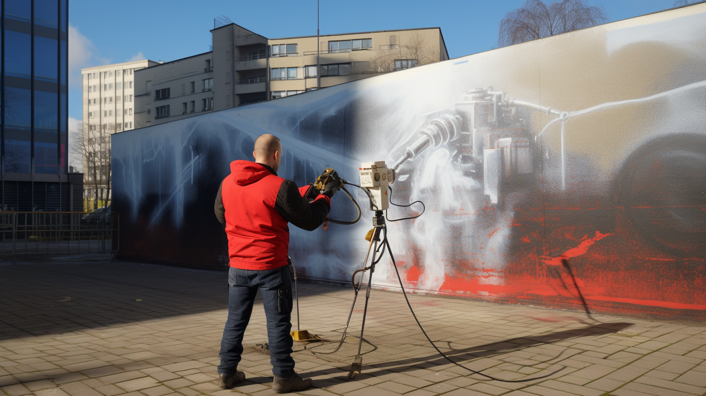 Czyszczenie laserem powierzchni pomalowanych farbą w Warszawie