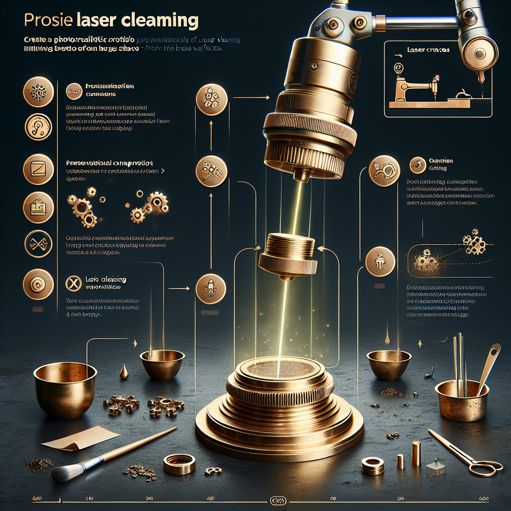 Laser cleaning for removing contaminants from brass surfaces