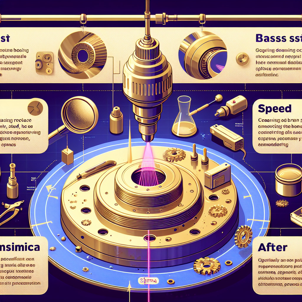 Laser cleaning for removing contaminants from brass surfaces